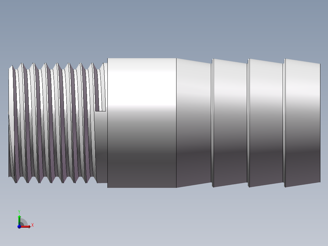 水管接头-直通 DN15前视图
