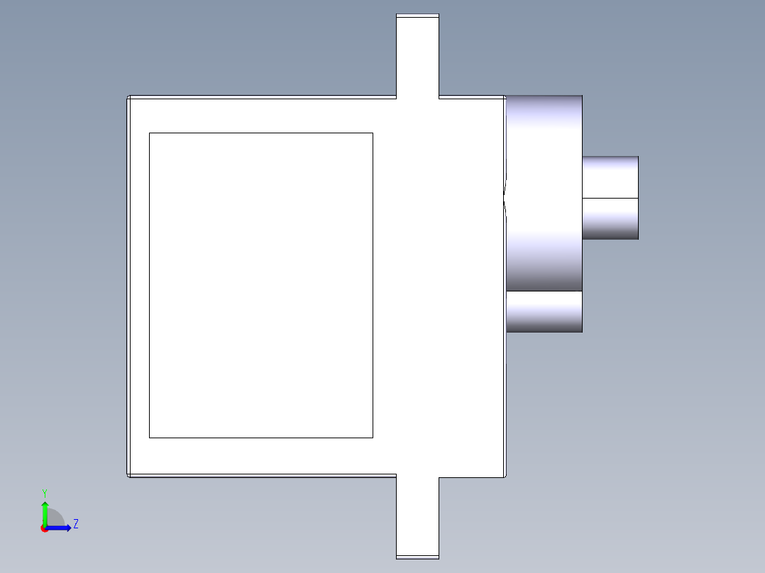SG90 迷你舵机左视图