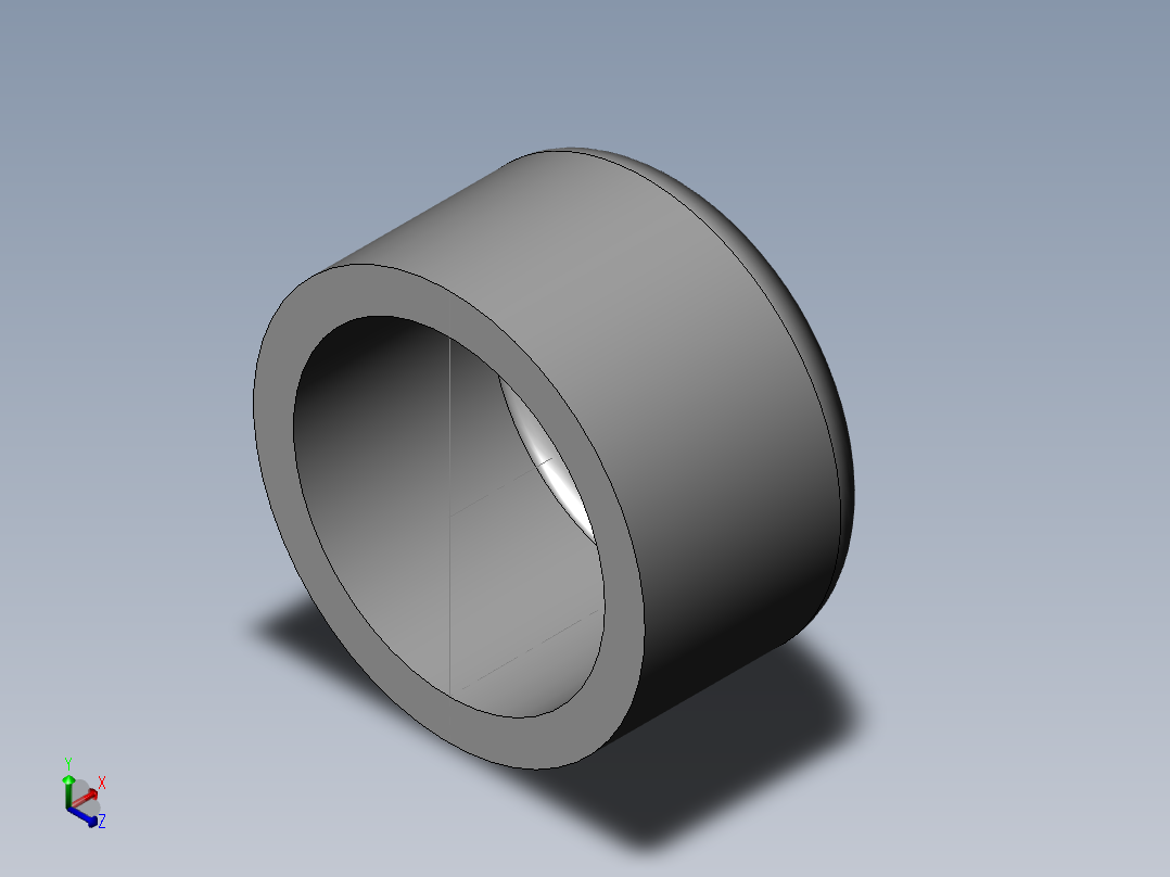 PVC管件-2in End cap正等轴测图