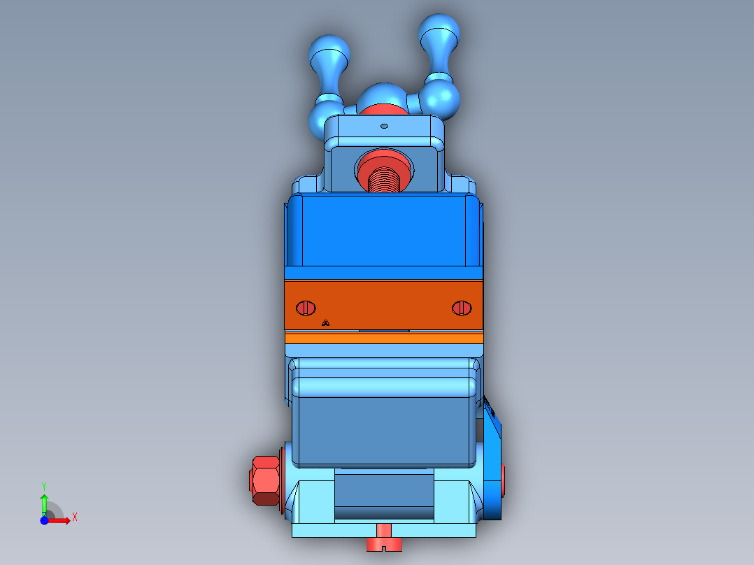 研磨机系统前视图