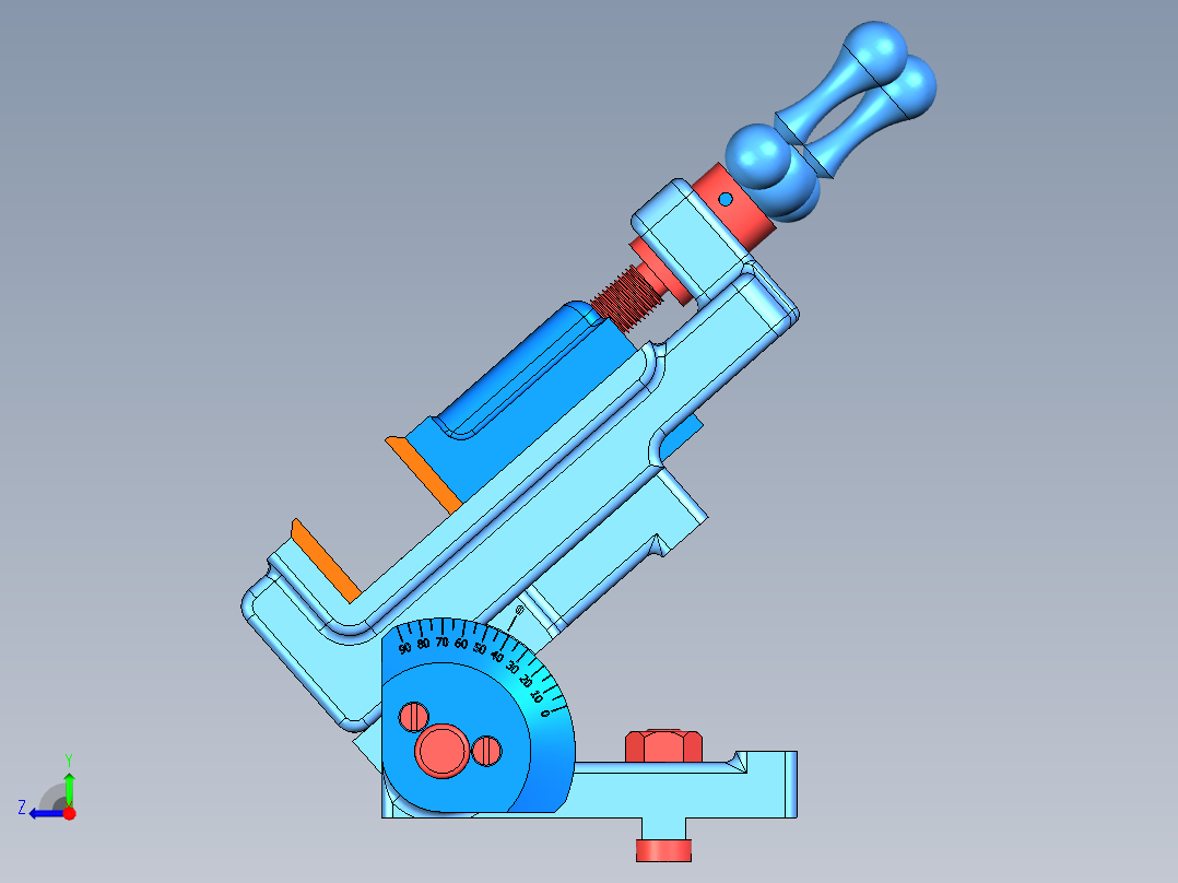 研磨机系统右视图