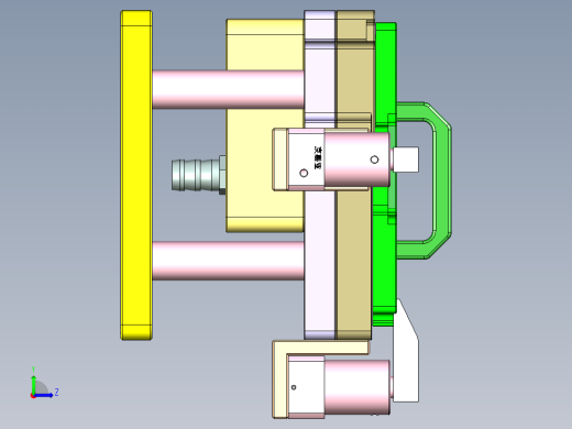 T303-CNC5笔记本CNC工装夹具三维模型-0414左视缩略图
