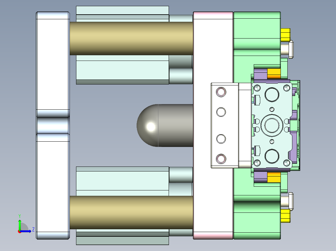 R4-笔记本CNC工装夹具三维模型CNC3-151218左视图