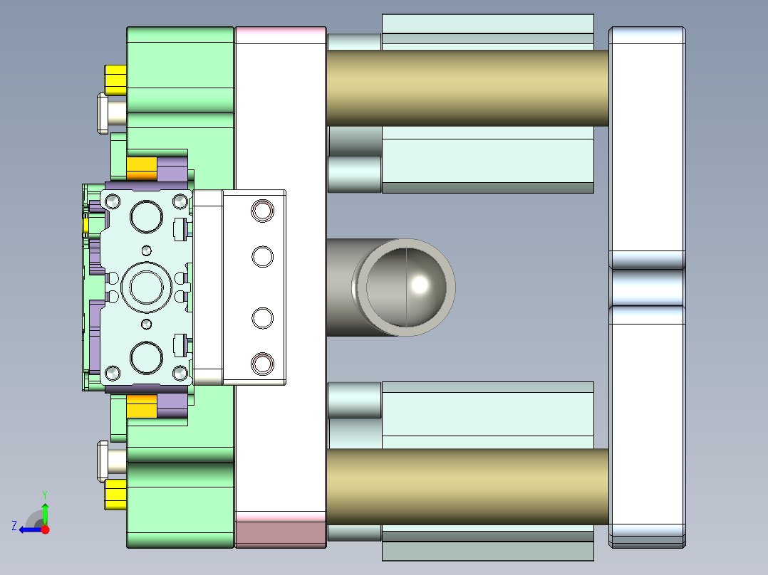 R4-笔记本CNC工装夹具三维模型CNC3-151218右视图