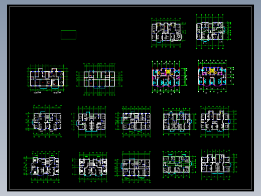 经典一梯两户户型方案