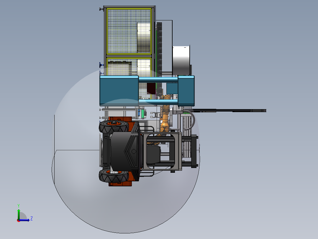 密封圈硫化冷却线sw21可编辑左视图