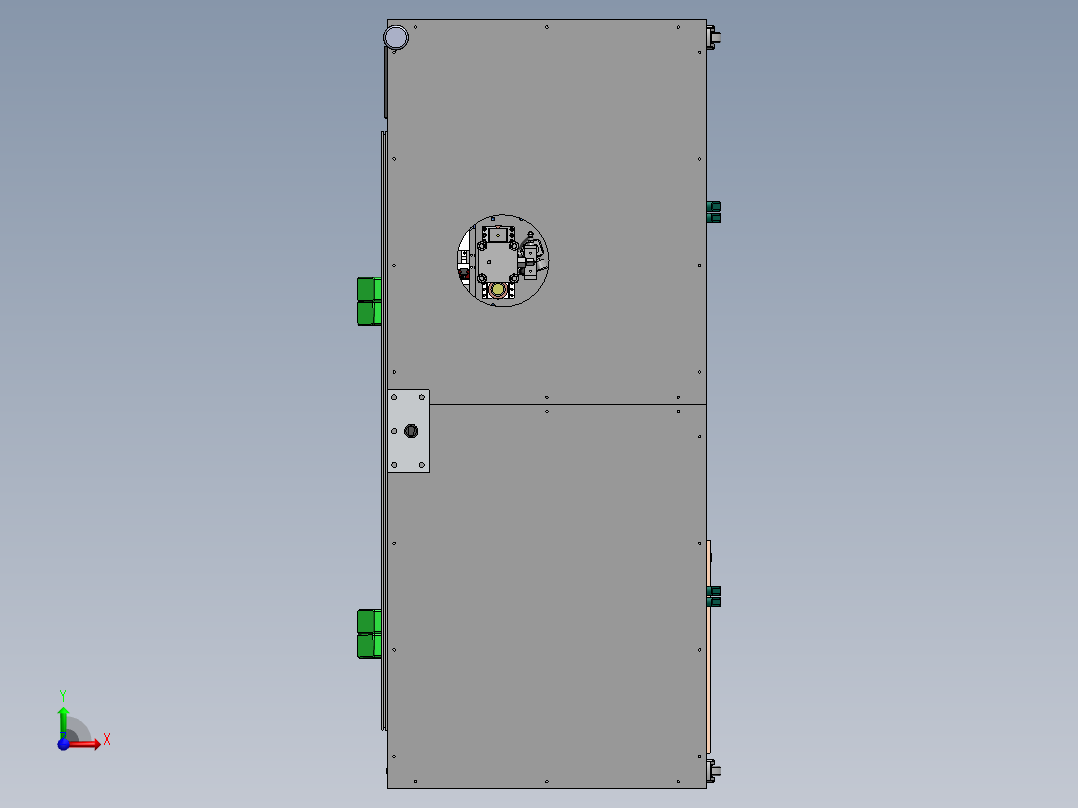 撑杆组装加铆接sw20可编辑前视图
