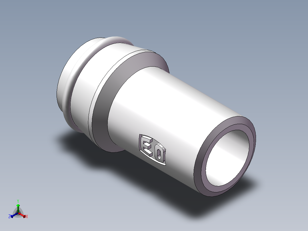90度焊接接头、SKA20X3正等轴测图
