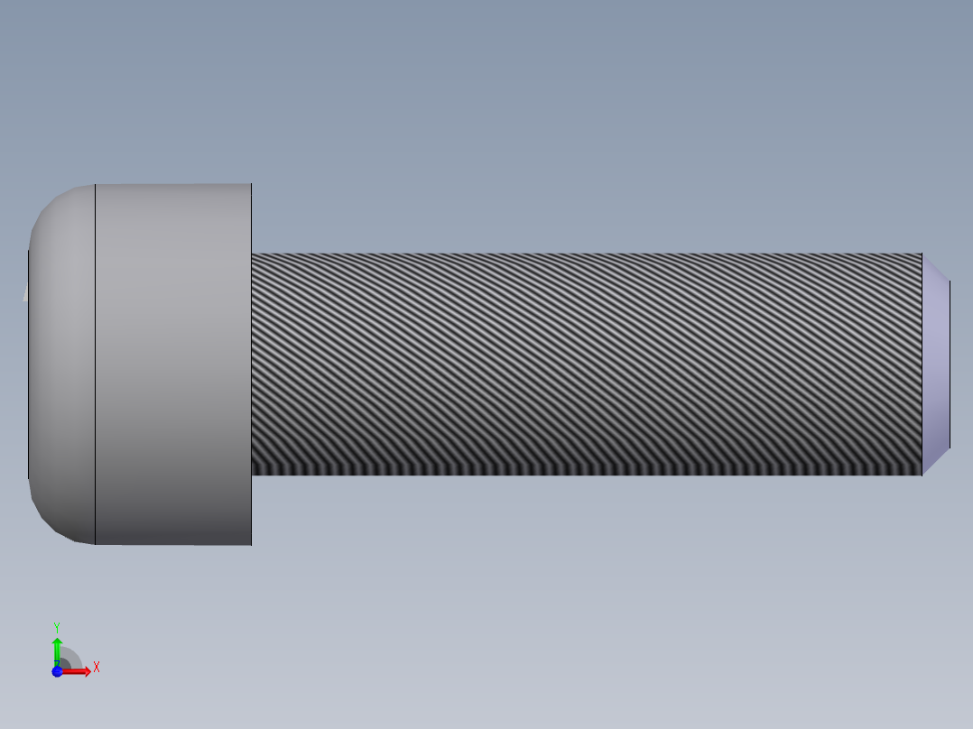 内六角圆柱头螺钉  M8×25前视图
