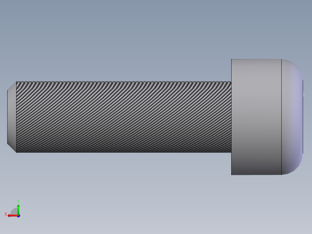 内六角圆柱头螺钉  M8×25后视图
