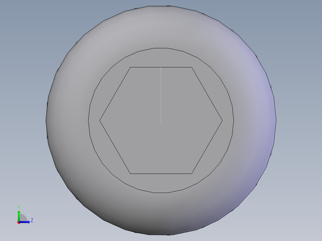 内六角圆柱头螺钉  M8×25左视图