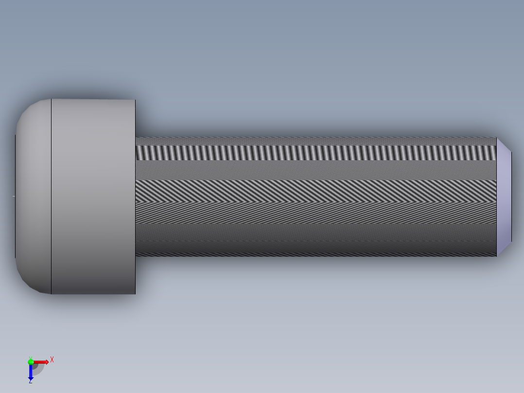 内六角圆柱头螺钉  M8×25俯视图