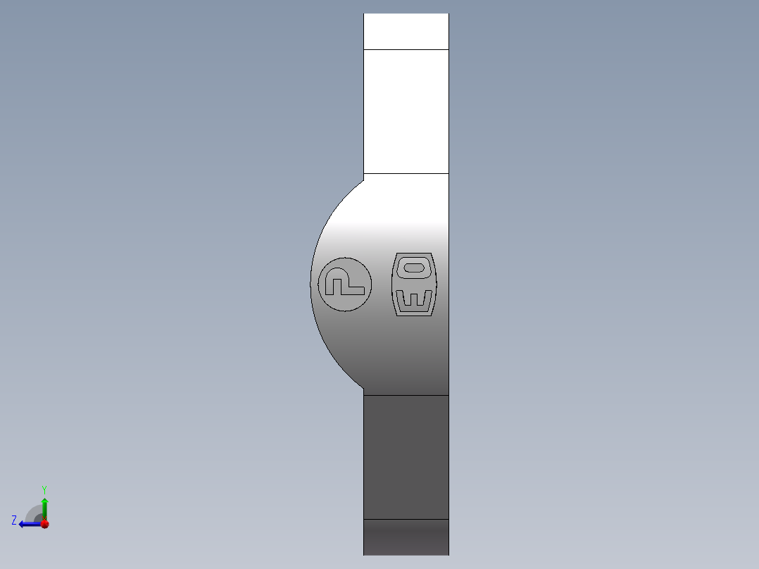 法兰接头、FL-32右视图