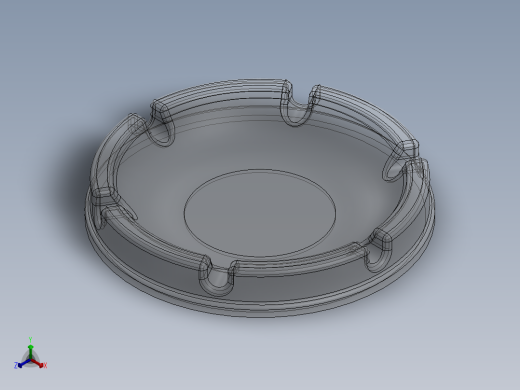 烟灰缸(18)正等轴测缩略图