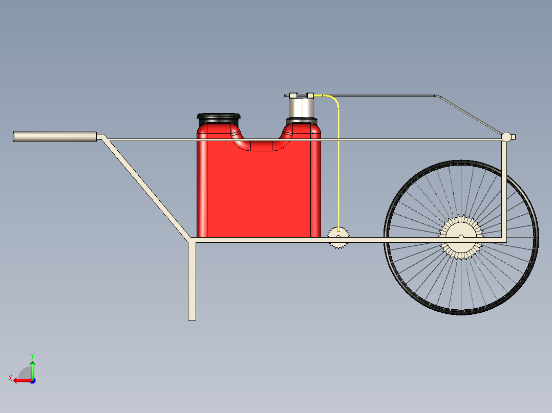 B2004437-农业喷雾机后视图