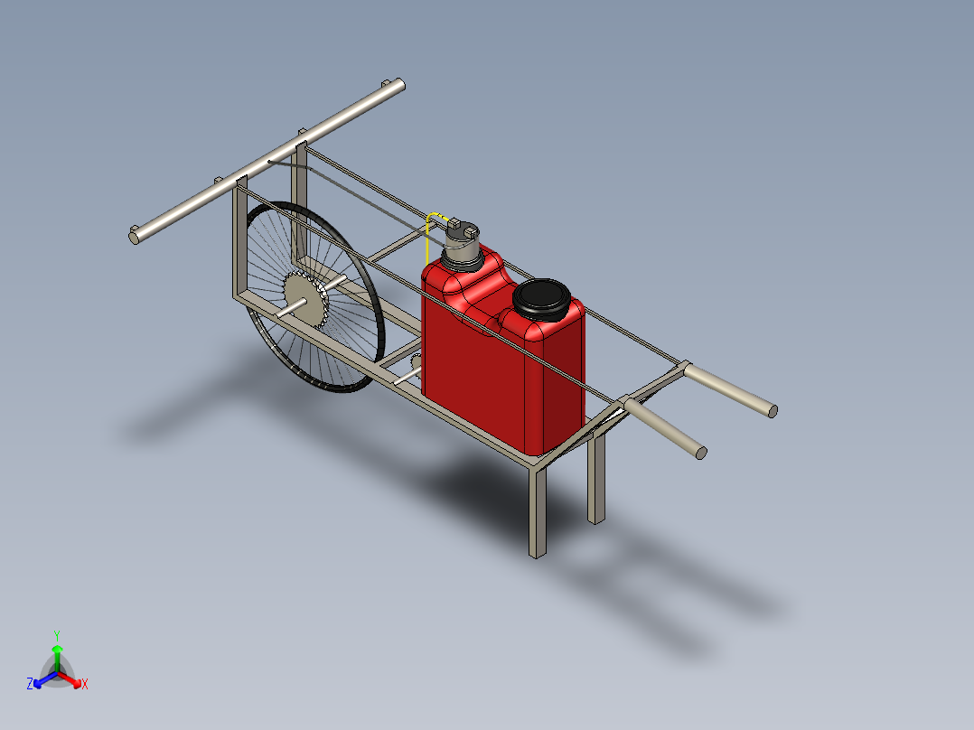 B2004437-农业喷雾机正等轴测图