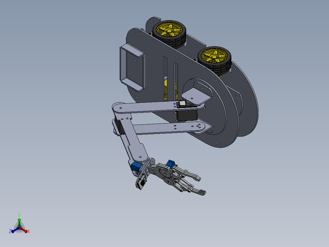 AGV小车、AGV(66)正等轴测图