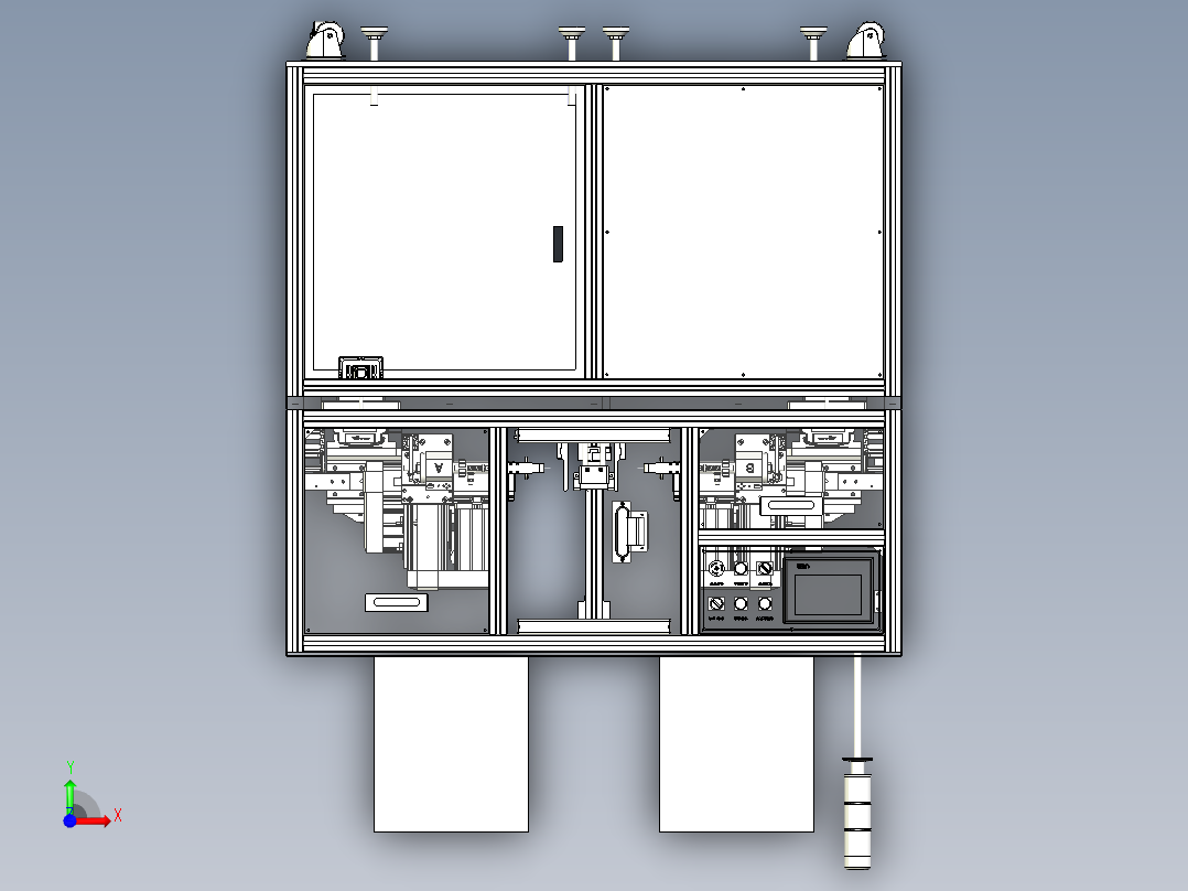 锂电池点焊机前视图