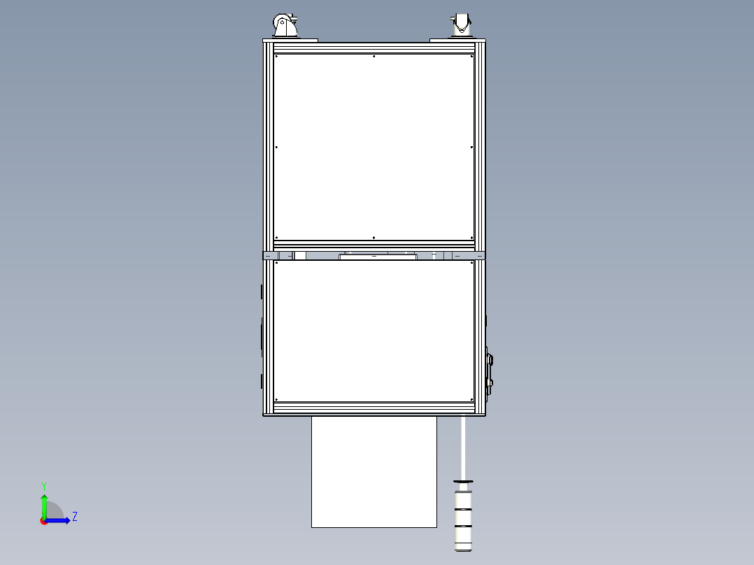 锂电池点焊机左视图