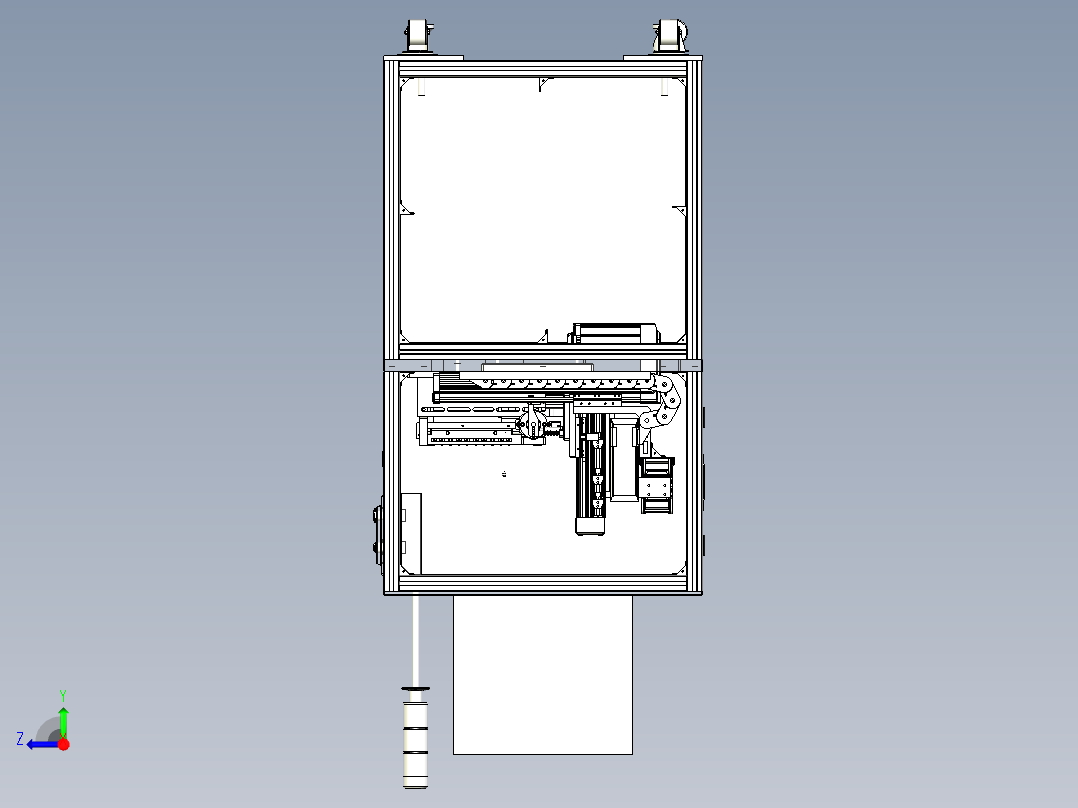 锂电池点焊机右视图