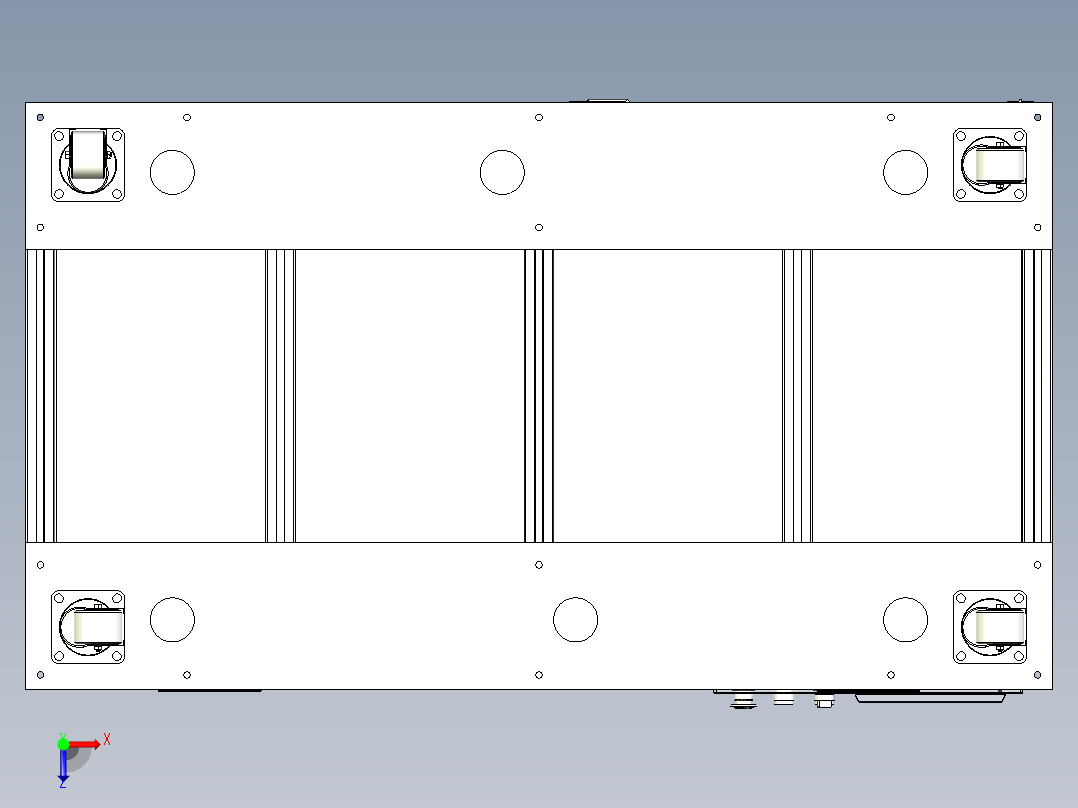 锂电池点焊机俯视图