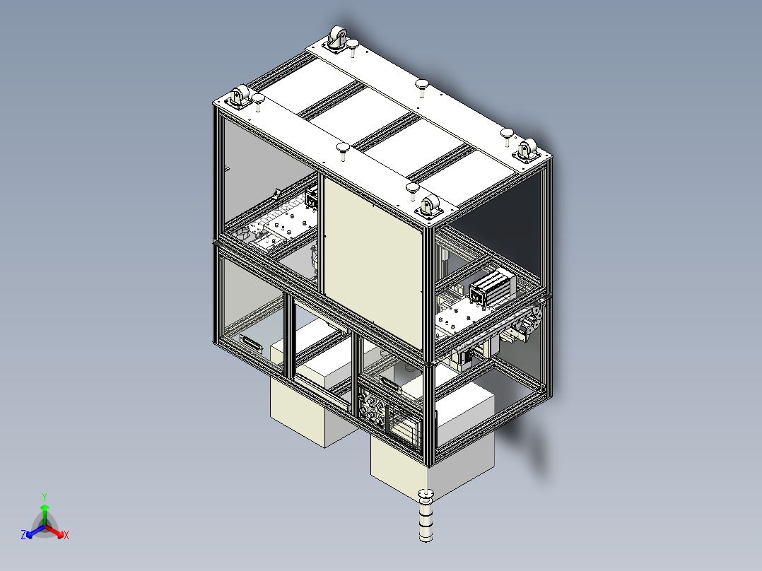 锂电池点焊机正等轴测图