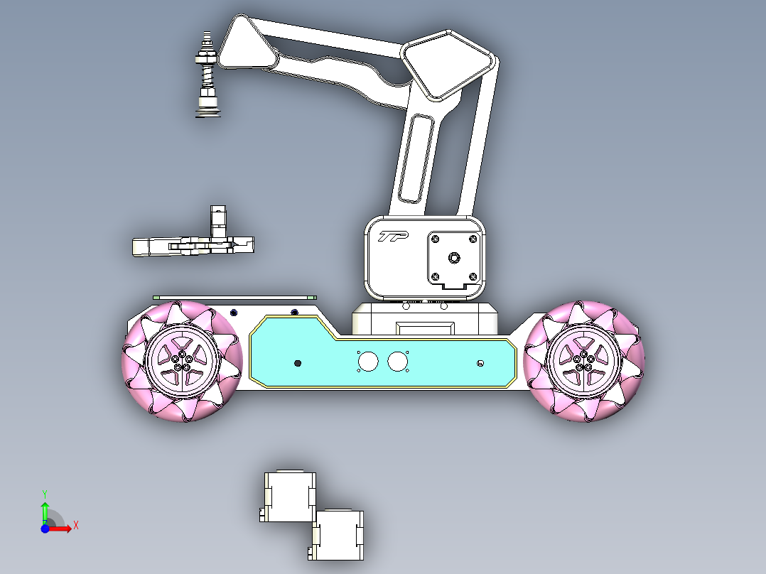 机器人小车前视图