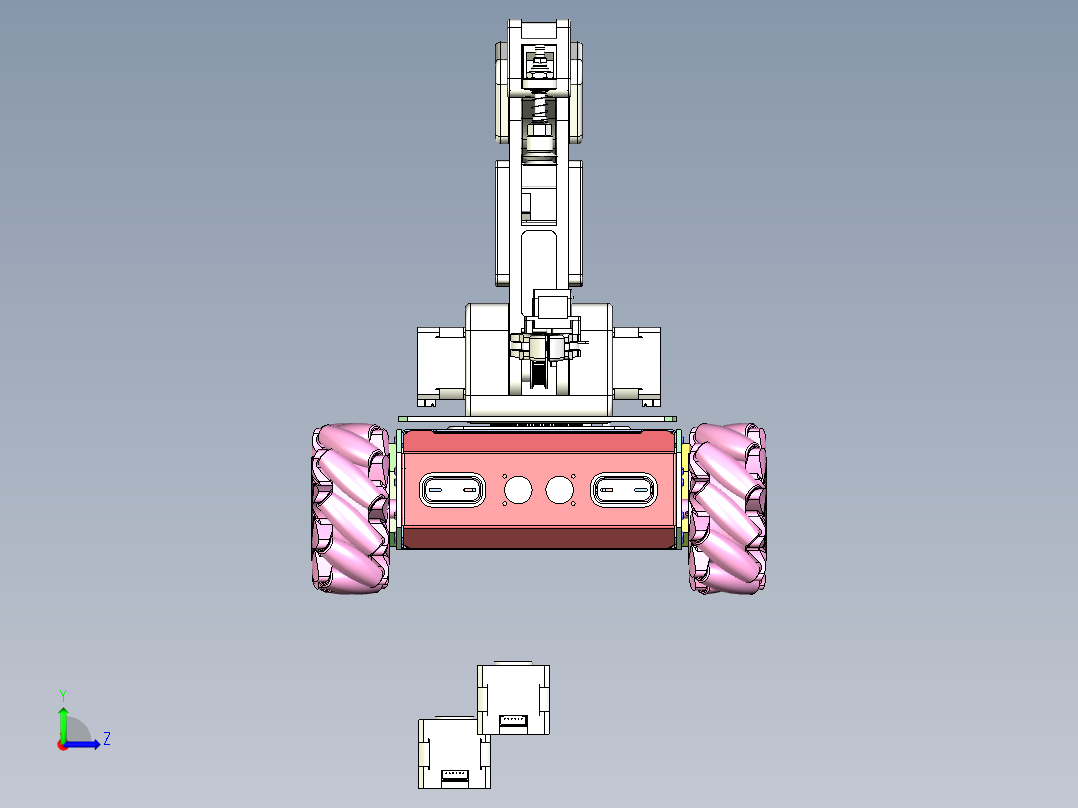 机器人小车左视图