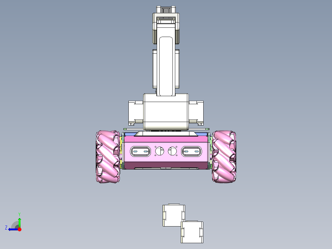 机器人小车右视图