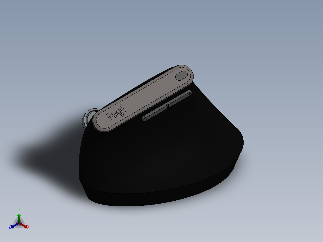 罗技MX垂直22正等轴测图