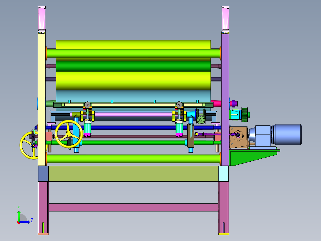 均匀涂胶装置涂布机左视图