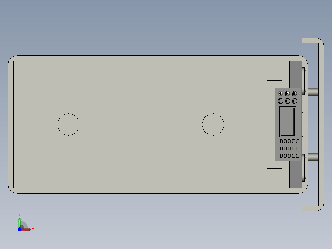 潜伏式AGV小车前视图