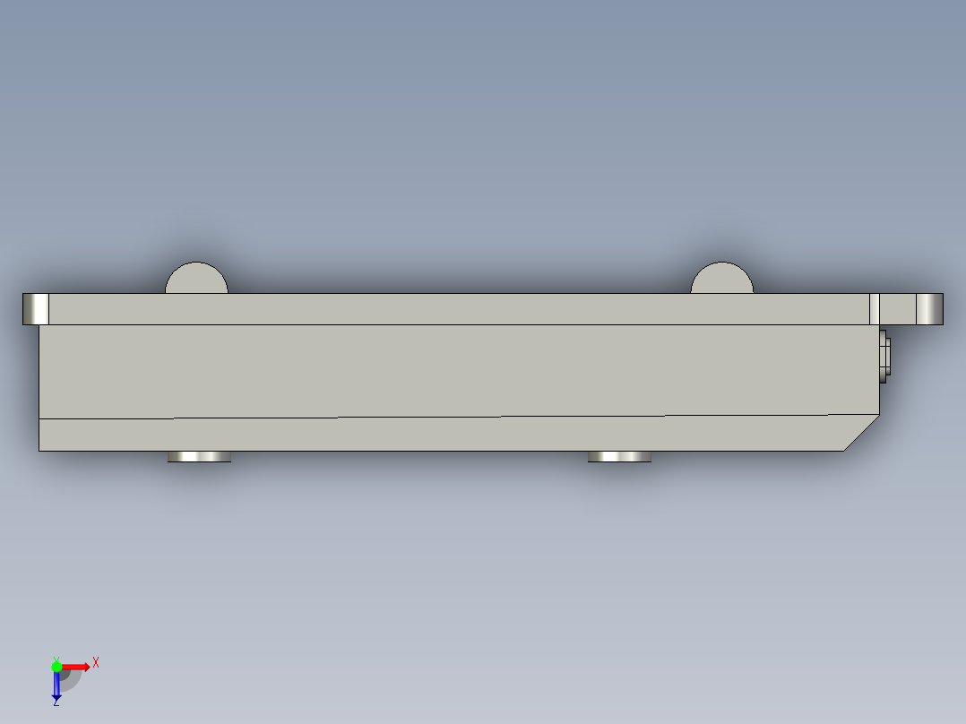 潜伏式AGV小车俯视图