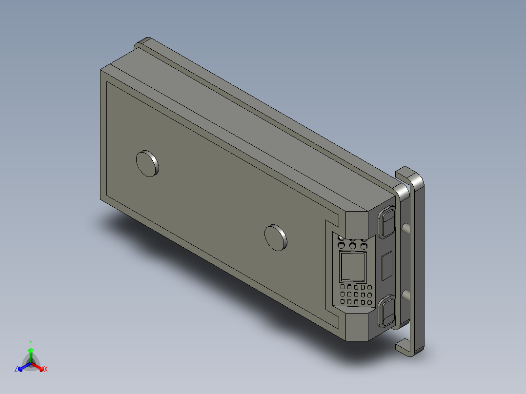潜伏式AGV小车正等轴测图