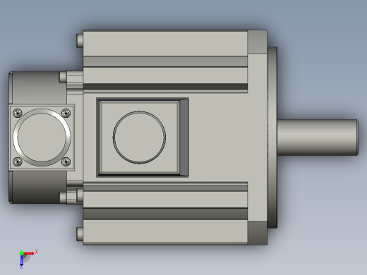 松下-伺服电机MHME152SCH2俯视缩略图