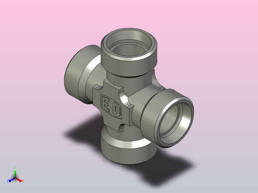 EO管接头联合十字K22LCFX.stp