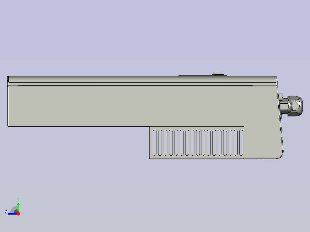 5KW光伏逆变器stp右视图