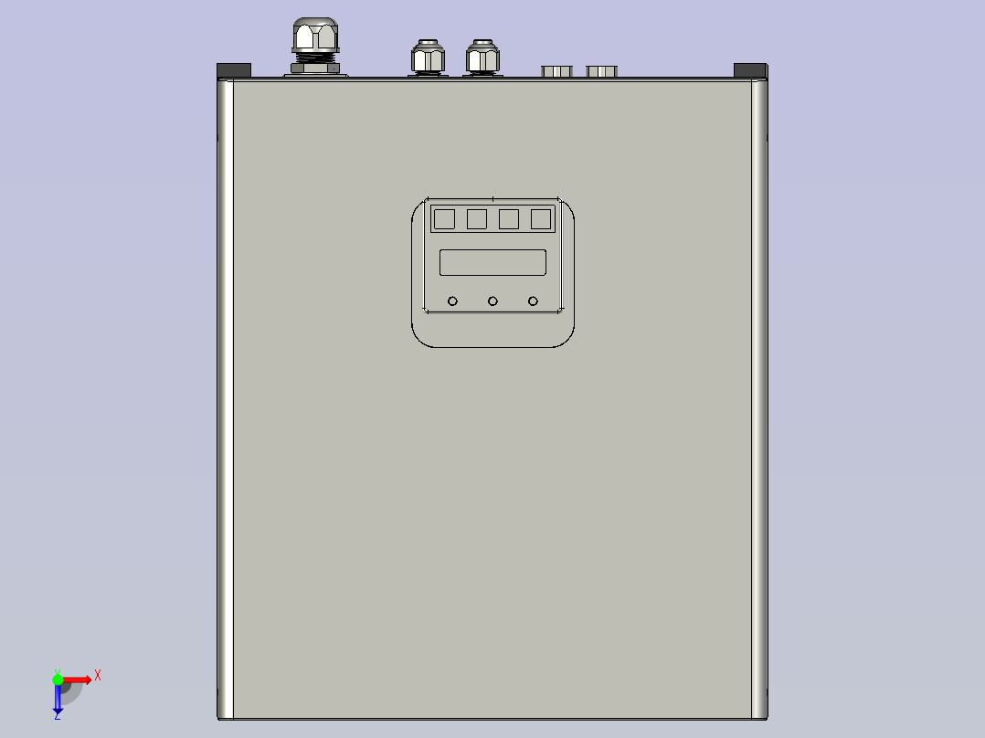 5KW光伏逆变器stp俯视图
