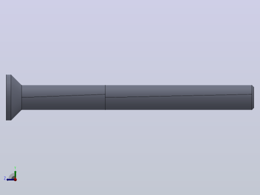 多套GBT65-GBT2674机螺钉3D模型Solidworks设计右视缩略图