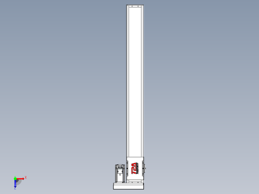 滚珠丝杠直线轴带导轨全封闭TPA-HCR-110D-1610C-L950-ML-Y-P40-N3俯视缩略图