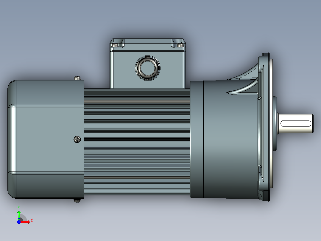 JSCC变频减速电机 f250v02-L前视图