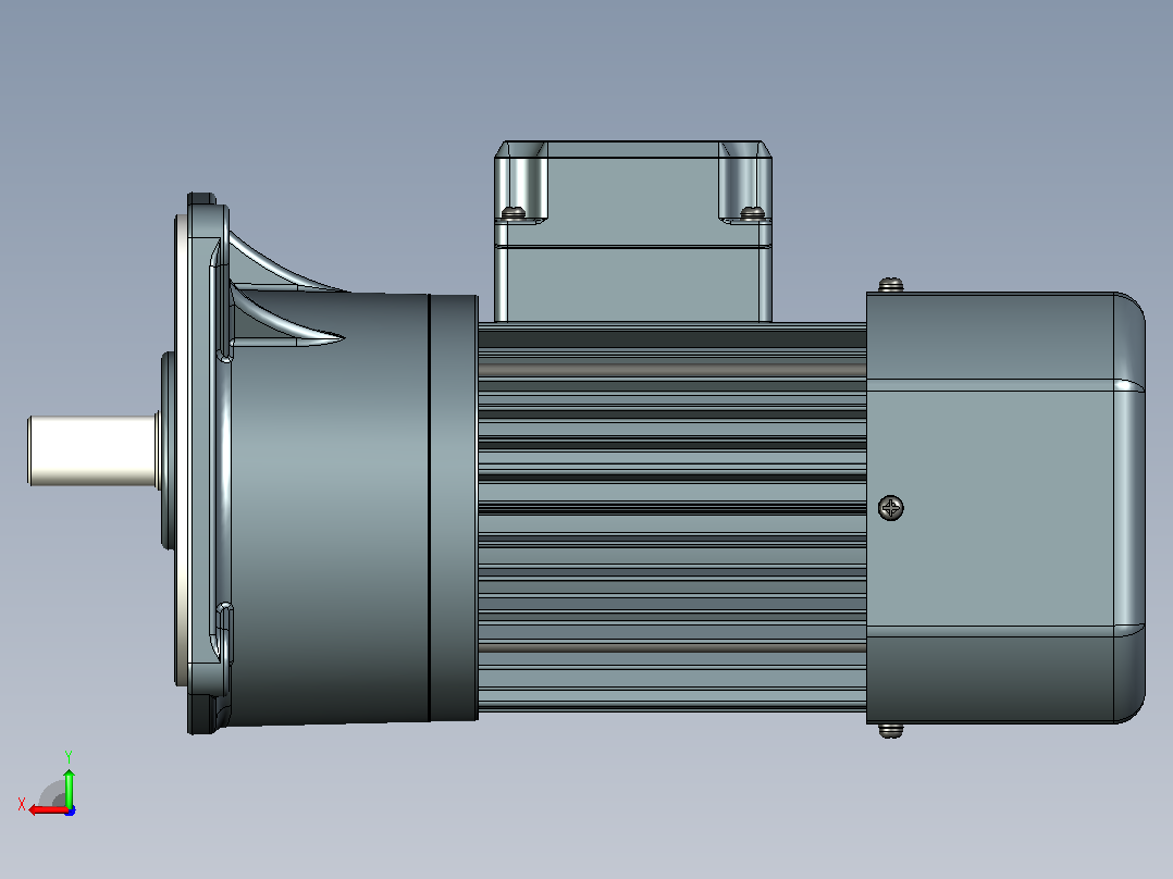 JSCC变频减速电机 f250v02-L后视图