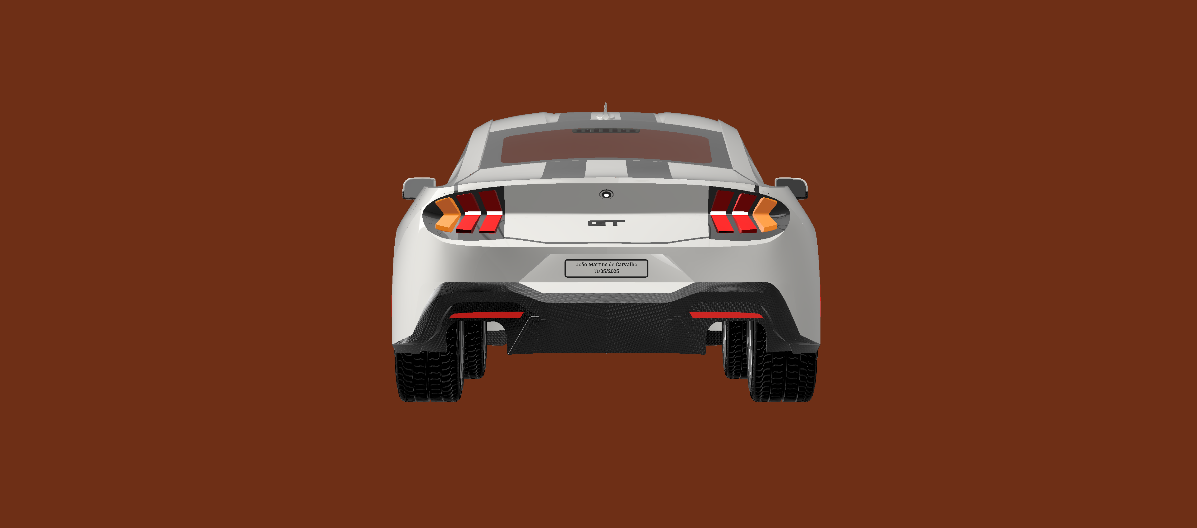 Ford Mustang GT 2024汽车模型外壳3D图纸 STEP格式