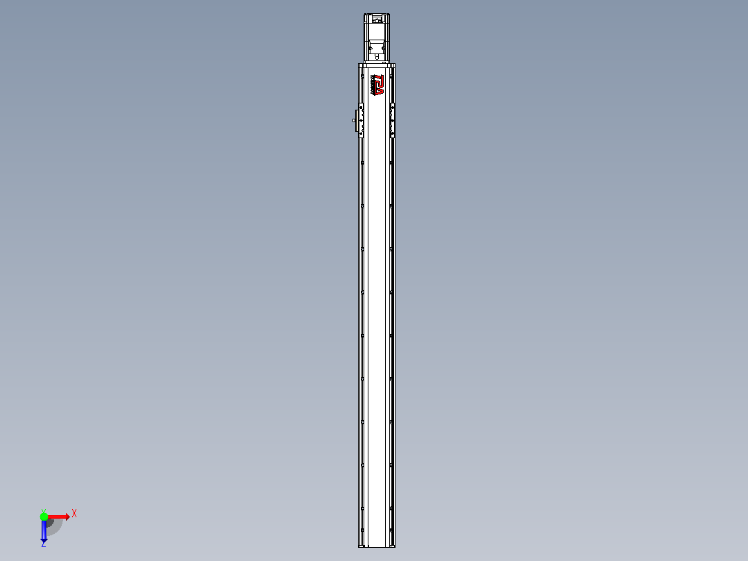 日规模组半封闭丝杆TPA-HNR-85D-1610C-L900-M-C-P20-N3俯视图