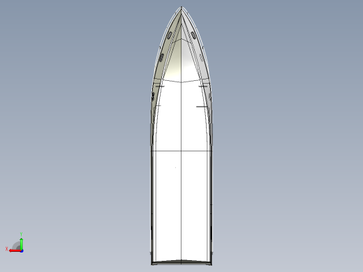 私人豪华游艇3D模型后视缩略图