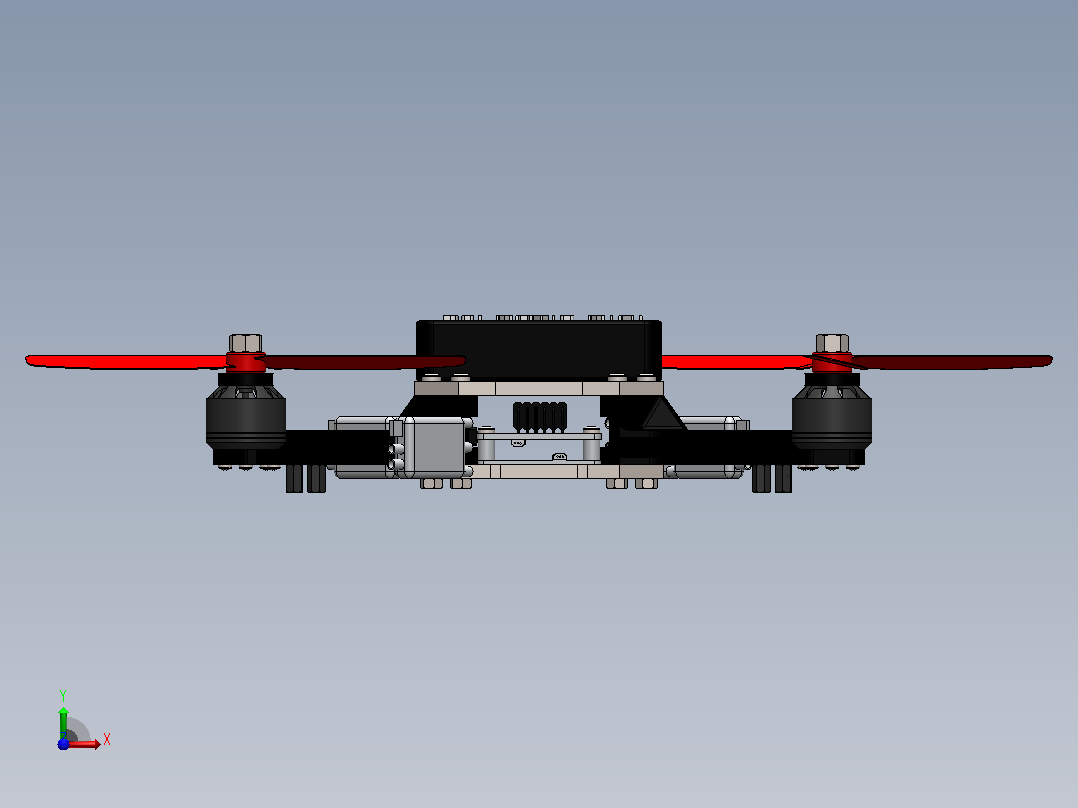 雄蜂飞行器无人机前视图