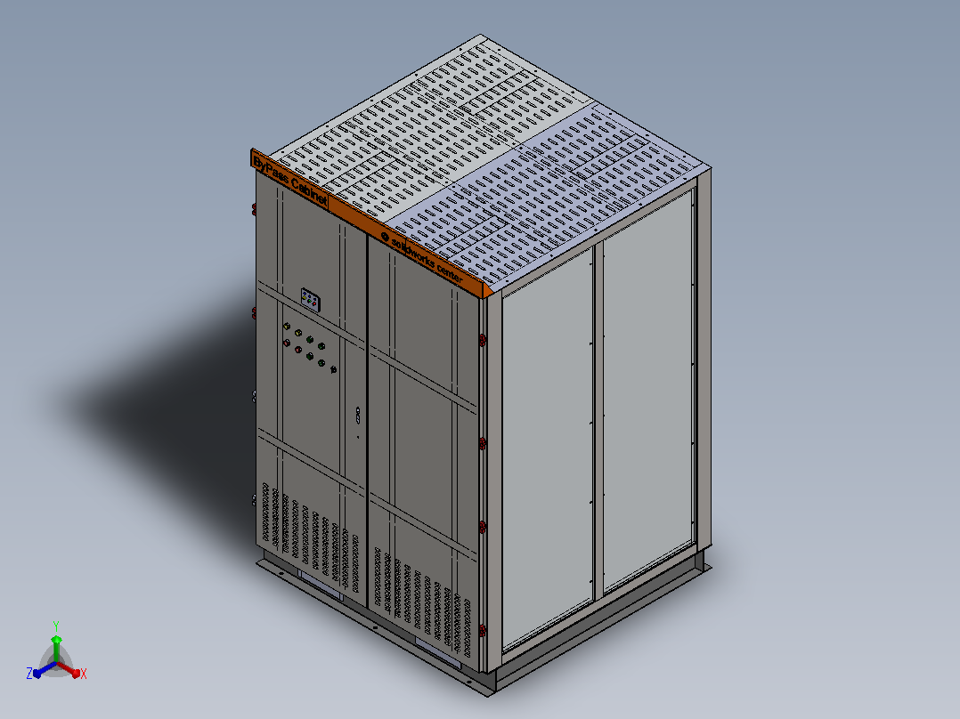 电气控制设备安装舱正等轴测图