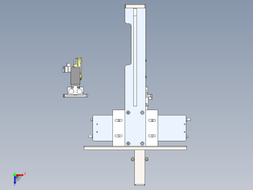无杆气缸手指气缸取料移载机械手sw13可编辑俯视缩略图