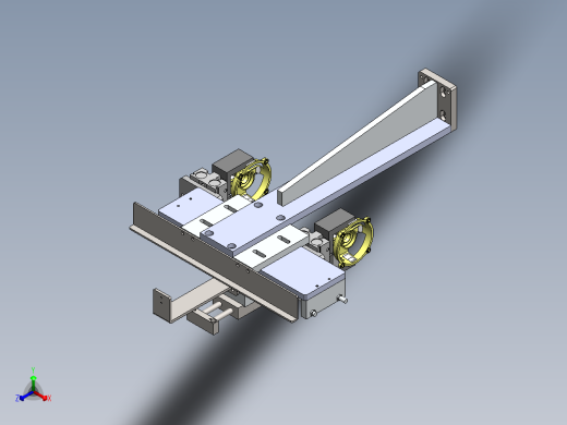 无杆气缸手指气缸取料移载机械手sw13可编辑正等轴测缩略图