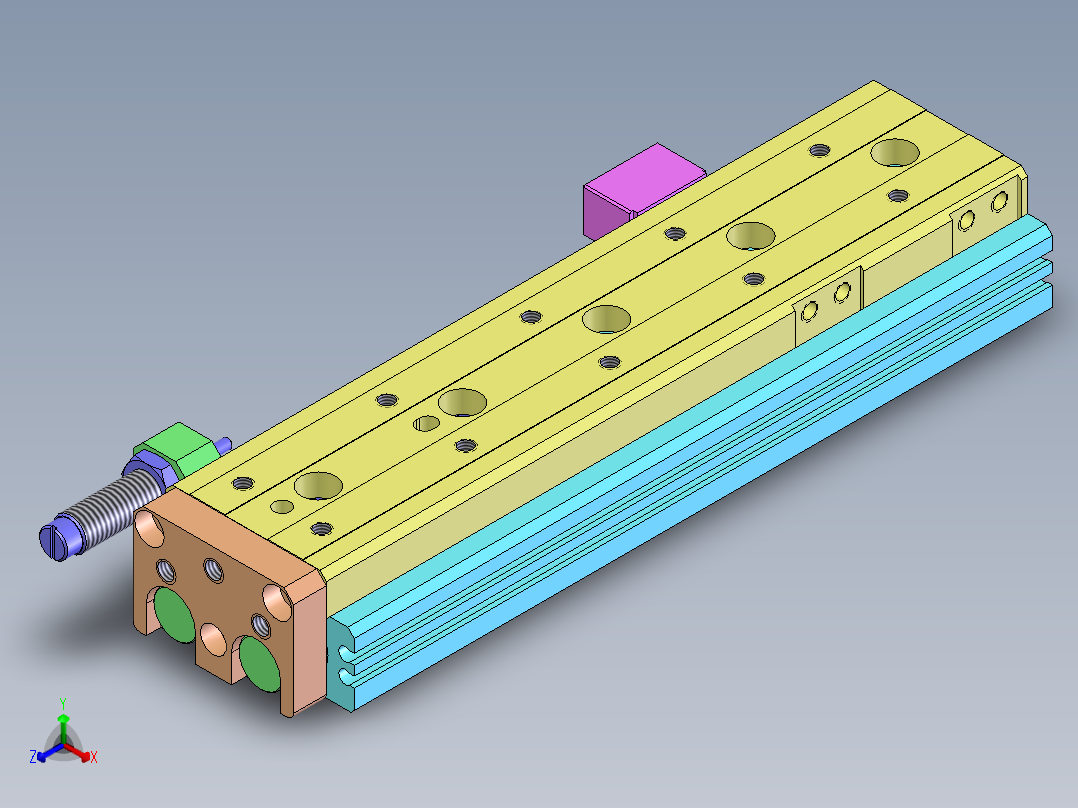 治具常用标准件3D图正等轴测图